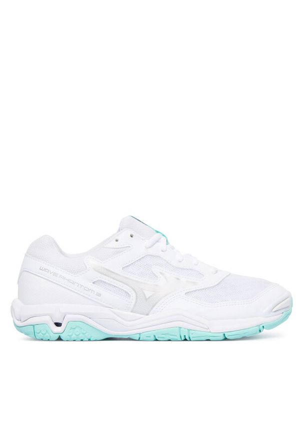Mizuno Buty halowe Wave Phantom 3 X1GB2260 Biały. Kolor: biały. Materiał: skóra. Model: Mizuno Wave