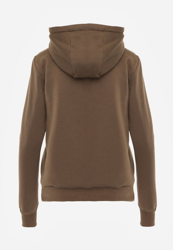 Renee - Ciemnozielona Bluza z Kapturem Harasphei. Okazja: na co dzień. Typ kołnierza: kaptur. Kolor: zielony. Materiał: jeans. Styl: casual, klasyczny