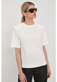 Birgitte Herskind t-shirt bawełniany kolor biały. Okazja: na co dzień. Kolor: biały. Materiał: bawełna. Długość rękawa: krótki rękaw. Długość: krótkie. Styl: casual