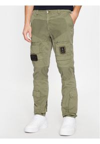 Aeronautica Militare Spodnie materiałowe 232PA1387CT1493 Zielony Regular Fit. Kolor: zielony. Materiał: materiał, bawełna