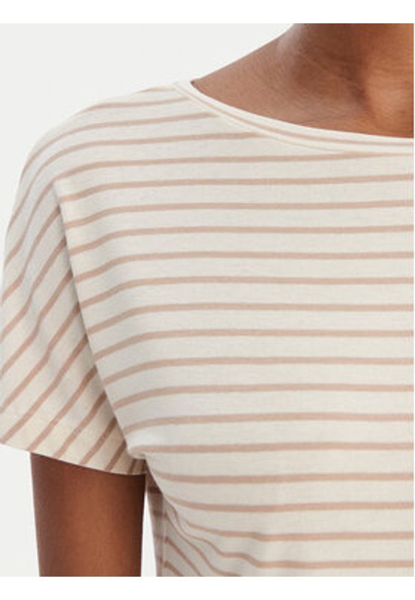 Marella T-Shirt Fervida 2615971021 Beżowy Regular Fit. Kolor: beżowy. Materiał: wiskoza