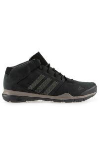 Adidas - Buty adidas Anzit DLX Mid M18558 - czarne. Okazja: na spacer. Kolor: czarny. Materiał: guma, nubuk. Szerokość cholewki: normalna. Wzór: aplikacja. Sport: turystyka piesza, wspinaczka