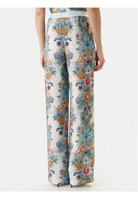 Just Cavalli Spodnie materiałowe 80PAA120 NS837 Błękitny Wide Leg. Kolor: niebieski. Materiał: wiskoza #4