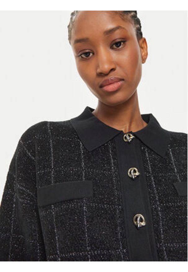 BOSS - Boss Kardigan Fironia 50523746 Czarny Regular Fit. Kolor: czarny. Materiał: wiskoza