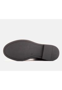 Marco Shoes Płaskie botki skórzane z ociepleniem z szeroką gumą w cholewce czarne. Kolor: czarny. Materiał: skóra, guma. Szerokość cholewki: normalna #3