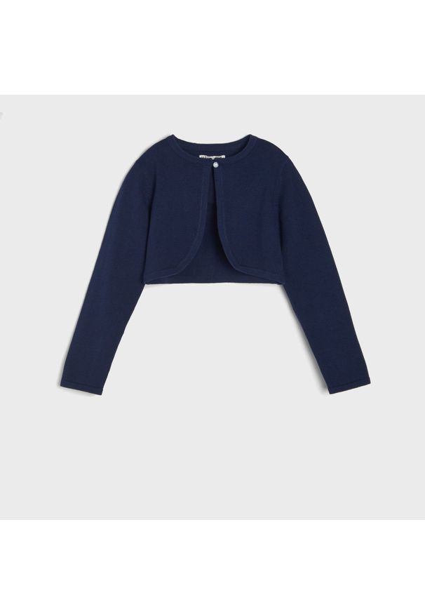 Sinsay - Sweter dziewczęcy - Granatowy. Kolor: niebieski