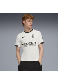 Puma - Męska koszulka domowa Borussia Mönchengladbach 25/26 PUMA Warm White Black. Kolor: biały, wielokolorowy, czarny. Sezon: lato