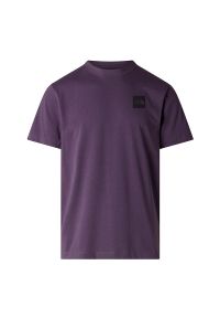 Koszulka męska The North Face Evolution Box Half Dome 0A8G9CG5O1 - fioletowa. Kolor: fioletowy. Materiał: bawełna, tkanina, poliester. Długość rękawa: krótki rękaw. Długość: krótkie #1