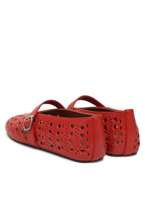 Badura Baleriny ELAN-SLT24067P-55 Czerwony. Kolor: czerwony. Materiał: skóra