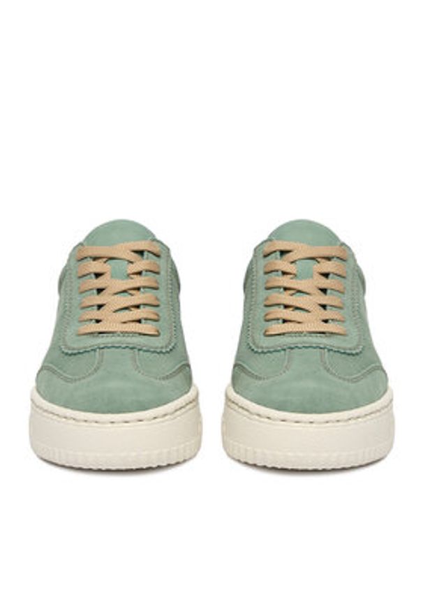 Rieker Sneakersy N9910-52 Turkusowy. Kolor: turkusowy. Materiał: skóra, zamsz