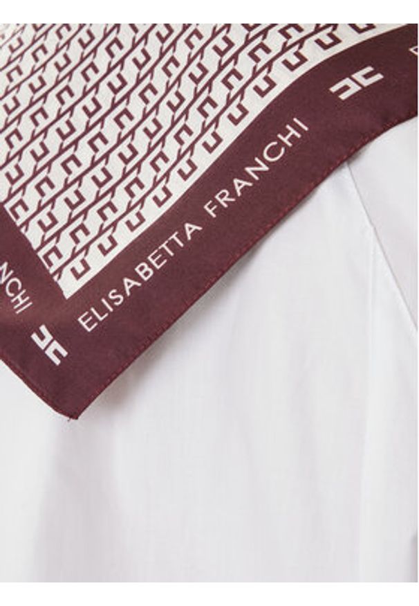 Elisabetta Franchi Chusta FO-15F-56E2-V80 Bordowy. Kolor: czerwony. Materiał: materiał, jedwab