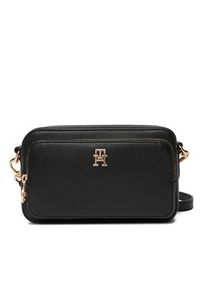TOMMY HILFIGER - Tommy Hilfiger Torebka Th Icon Camera Bag AW0AW18120 Czarny. Kolor: czarny. Materiał: skórzane #3