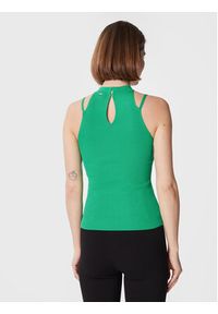 Fracomina Top FR23ST4002K41801 Zielony Slim Fit. Kolor: zielony. Materiał: wiskoza