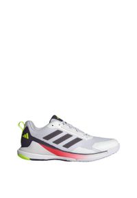 Adidas - Buty Novaflight 2 Indoor. Kolor: biały, fioletowy, wielokolorowy. Materiał: materiał. Sport: siatkówka