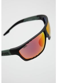 Uvex okulary kolor czarny. Kształt: prostokątne. Kolor: czarny #3