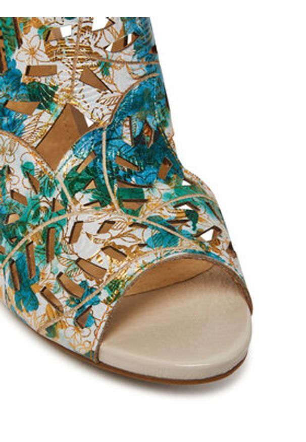 Laura Vita Sandały Albane 048 Niebieski. Kolor: niebieski. Materiał: skóra