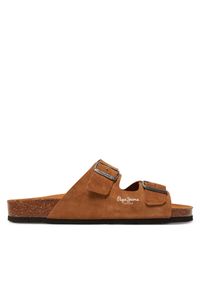 Klapki Pepe Jeans. Kolor: beżowy