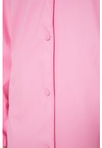 medicine - Medicine płaszcz przeciwdeszczowy damski kolor różowy przejściowy. Okazja: na co dzień. Typ kołnierza: kaptur. Kolor: różowy. Materiał: materiał. Wzór: gładki. Styl: casual #4