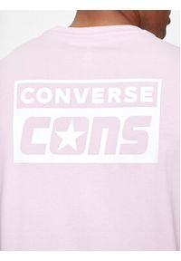 Converse T-Shirt M Cons Tee 10021134-A26 Fioletowy Regular Fit. Kolor: fioletowy. Materiał: bawełna #5