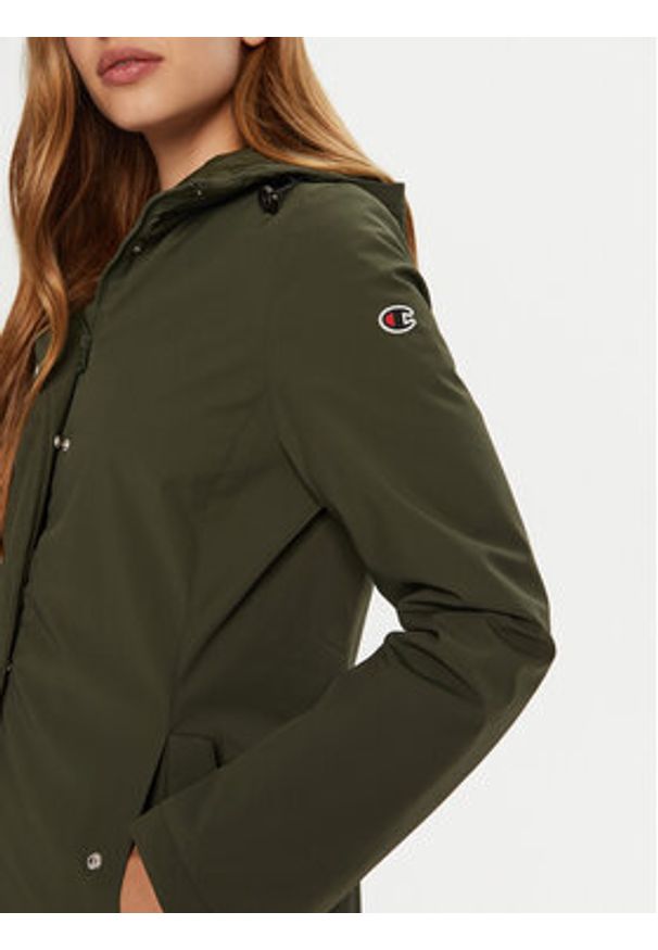 Champion Kurtka przejściowa 117570 Khaki Regular Fit. Kolor: brązowy. Materiał: syntetyk
