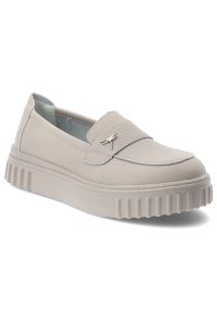 Półbuty damskie Vinceza, cholewka ze skóry naturalnej licowej wsuwany fason z ozdobnym elementem, beżowe, 93218. Okazja: na co dzień. Kolor: beżowy. Materiał: skóra. Szerokość cholewki: normalna. Wzór: aplikacja. Styl: klasyczny, casual #1