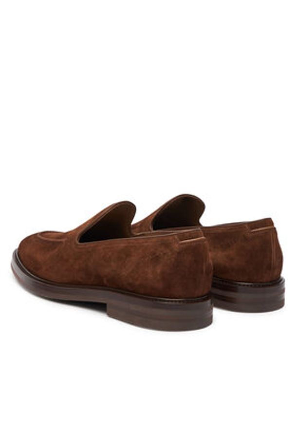 BOSS Mokasyny Cassian 50546956 Brązowy. Kolor: brązowy. Materiał: skóra