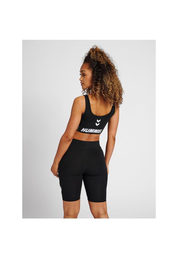 Biustonosz dla kobiet Hummel hmlTe Maja. Kolor: czarny. Materiał: jersey. Sport: fitness