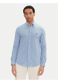 Polo Ralph Lauren Koszula 710654408025 Niebieski Regular Fit. Typ kołnierza: polo. Kolor: niebieski. Materiał: bawełna