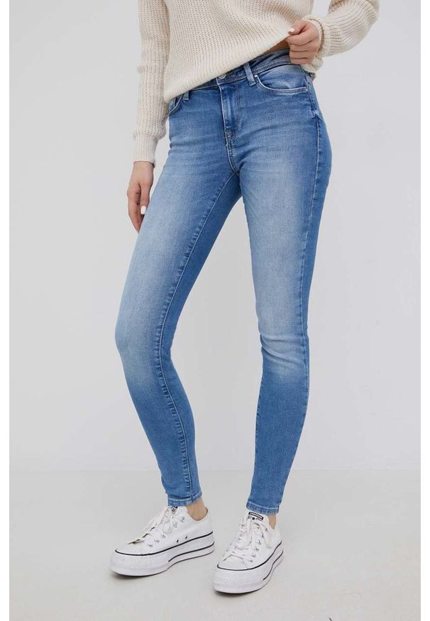 only - Only jeansy Shape damskie medium waist. Kolor: niebieski