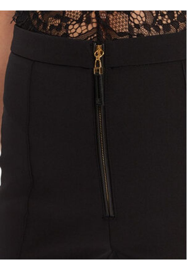 Elisabetta Franchi Spodnie materiałowe PA-122-56E2-V290 Czarny Regular Fit. Kolor: czarny. Materiał: syntetyk