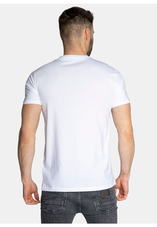 Koszulka męska biała Armani Exchange 3LZTBA ZJ5LZ 1100. Kolor: biały