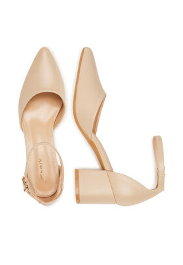 Jenny - JENNY Czółenka ANGEL WS210702-10 Beżowy. Kolor: beżowy. Materiał: materiał, syntetyk