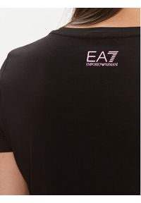 EA7 Emporio Armani T-Shirt 3DTT28 TJFKZ 1200 Czarny Slim Fit. Kolor: czarny. Materiał: bawełna #3