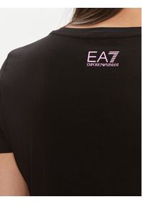 EA7 Emporio Armani T-Shirt 3DTT28 TJFKZ 1200 Czarny Slim Fit. Kolor: czarny. Materiał: bawełna #4