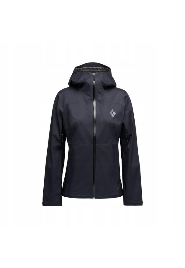 Kurtka przeciwdeszczowa dla kobiet Black Diamond FINELINE STRETCH SHELL. Kolor: czarny. Sport: turystyka piesza