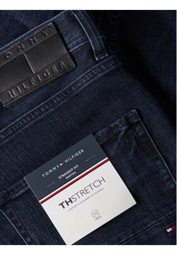 TOMMY HILFIGER - Tommy Hilfiger Jeansy Denton MW0MW33338 Granatowy Straight Fit. Kolor: niebieski