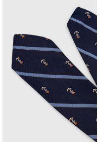 Polo Ralph Lauren krawat jedwabny kolor granatowy. Kolor: niebieski. Materiał: jedwab #2