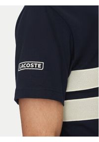 Lacoste T-Shirt TH9769 Granatowy Regular Fit. Kolor: niebieski. Materiał: bawełna #4