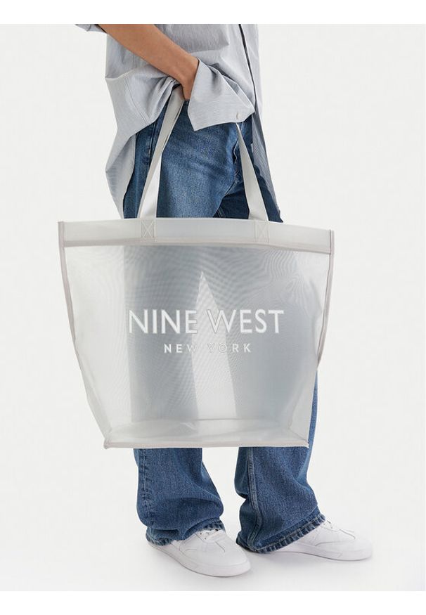 Nine West Torebka CEO-Eloura-LA374-4074 Szary. Kolor: szary