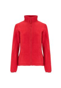 ROLY - Damska Bluza Polarowa Artic Fleece Jacket. Kolor: czerwony. Materiał: polar. Sezon: zima