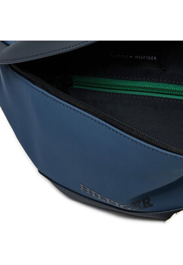 TOMMY HILFIGER - Tommy Hilfiger Saszetka nerka Monotype Pu Bumbag AM0AM12603 Granatowy. Kolor: niebieski. Materiał: skóra