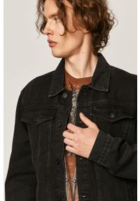 medicine - Medicine - Kurtka jeansowa Rock&Roll. Okazja: na co dzień. Kolor: czarny. Materiał: jeans. Styl: rockowy #4