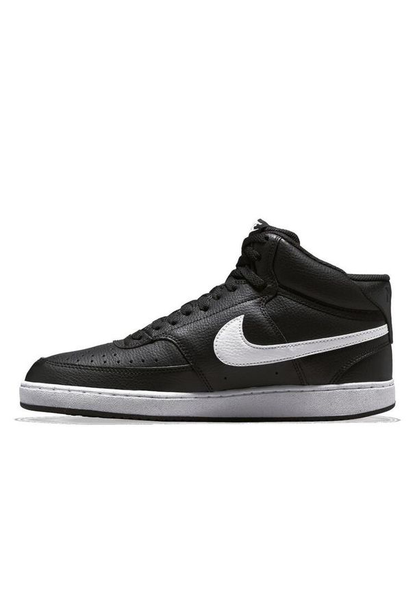 Nike - Buty na co dzień męskie NIKE COURT VISION MID wysokie. Okazja: na co dzień. Kolor: czarny. Model: Nike Court