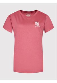 Vans T-Shirt Audience Bff VN0A7YV8 Różowy Regular Fit. Kolor: różowy. Materiał: bawełna