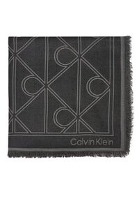 Calvin Klein Szal LV04D8062G Szary. Kolor: szary. Materiał: materiał