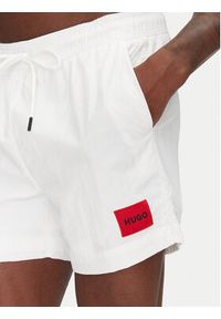 Hugo - HUGO Szorty kąpielowe Dominica 50493450 Biały Regular Fit. Kolor: biały. Materiał: syntetyk #3