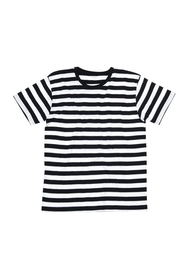 MANTIS - Męska Koszulka W Paski. Kolor: wielokolorowy, biały, czarny. Wzór: paski. Sport: turystyka piesza