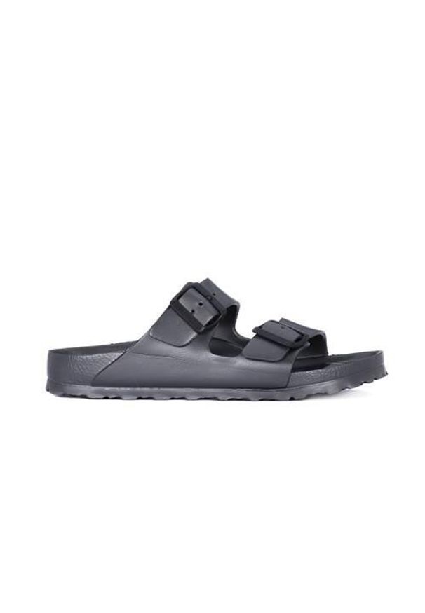 Klapki Birkenstock Arizona Eva. Zapięcie: bez zapięcia. Kolor: szary. Materiał: syntetyk, materiał. Szerokość cholewki: normalna. Sezon: lato. Sport: turystyka piesza