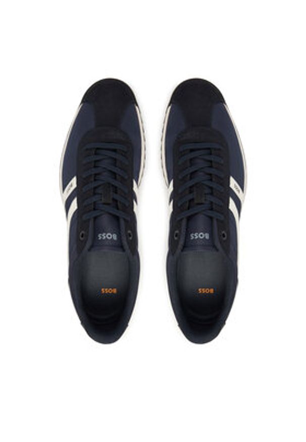 BOSS Sneakersy Zayn 50562818 Granatowy. Kolor: niebieski. Materiał: materiał