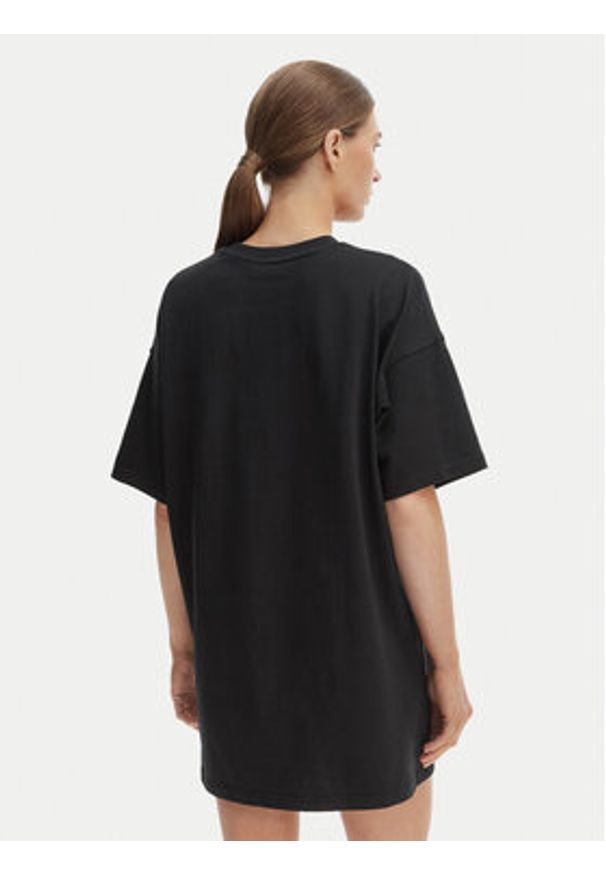 Calvin Klein Jeans Sukienka codzienna LV047F228G Czarny Oversize. Okazja: na co dzień. Kolor: czarny. Materiał: bawełna. Typ sukienki: oversize, proste. Styl: casual